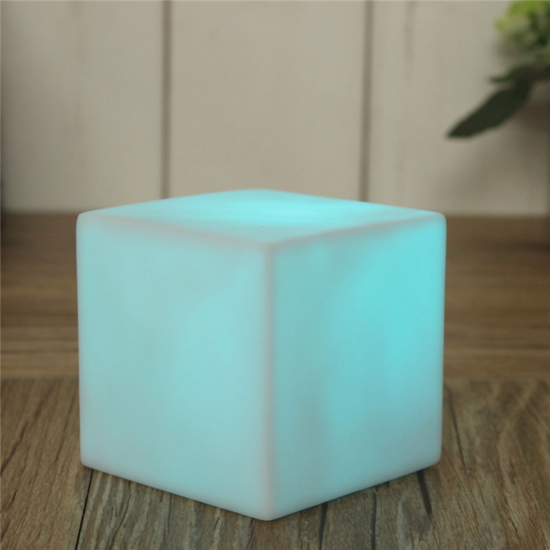 LED Kleurrijke Veranderende Stemming Cubes Night Glow Lamp Licht Gadget Gizmo Home Decor Romantische Verlichting 7 Kleur