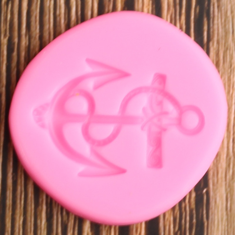 Anker silikone form fondant kage dekorationsværktøj polymer ler slik chokolade gumpaste forme køkken bageforme