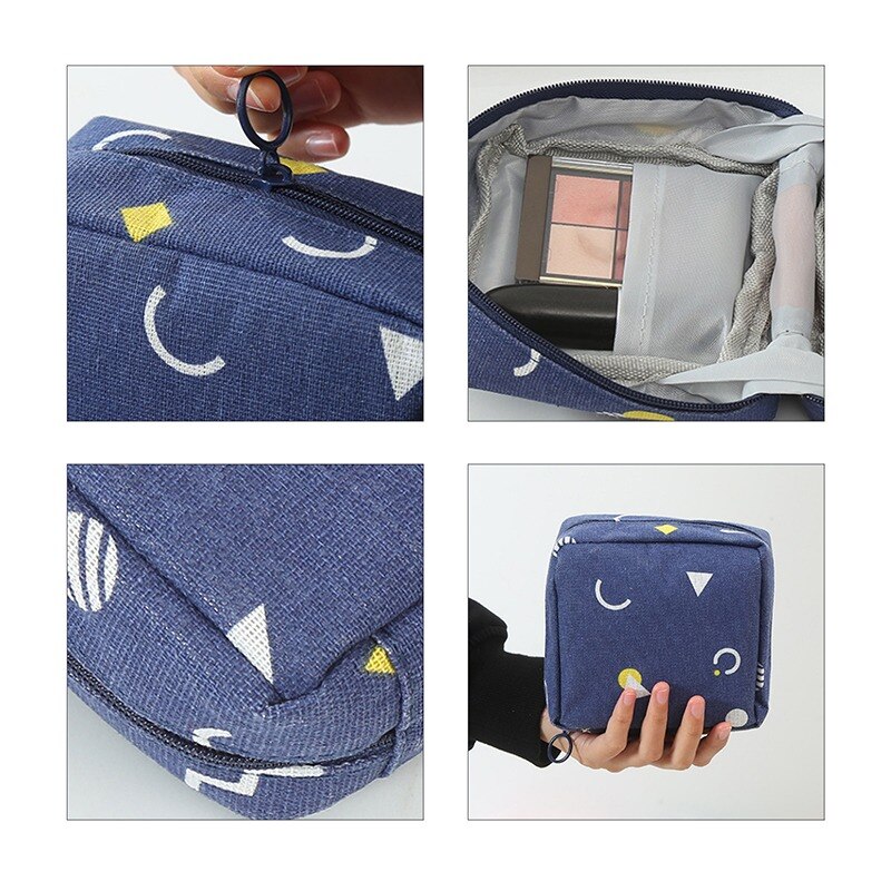 Women Girl Sanitary Pad Pouch Napkin Towel Storage Bag Credit Card Holder Coin Purse Cosmetics Headphone Case Sanitary Pouch
