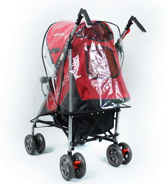 Wandelwagen Regenhoes Universele Maat Transparante Waterdichte Wind Dust Shield Rits Open Voor Kinderwagens Regenjas