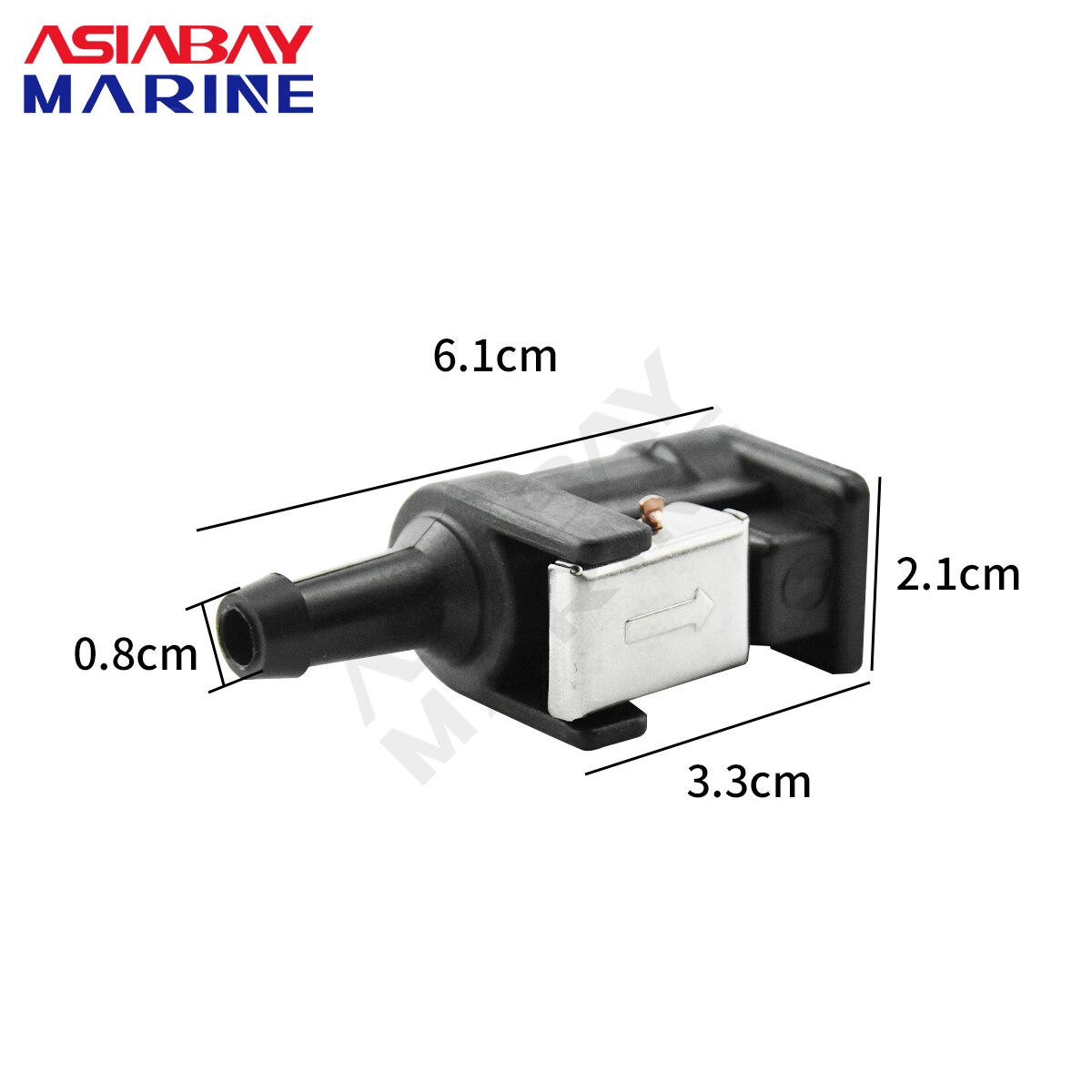 8mm 5/16'' Female Fuel Line Pipe Connector Fittings Adaptor For Yamaha Parsun Hidea Outboard Motor Engine Hose Boat Accessories