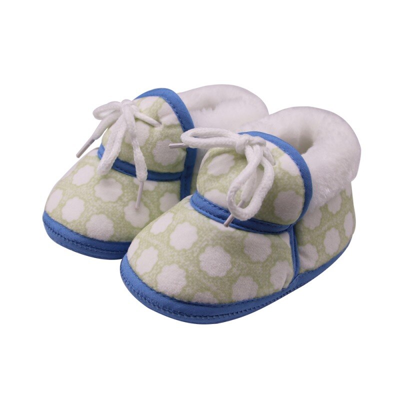 5 stijlen schattige babyschoentjes lente winter warme zachte baby retro print schoentjes katoenen gevoerde baby jongens meisjes laarsjes: Jm0193lg