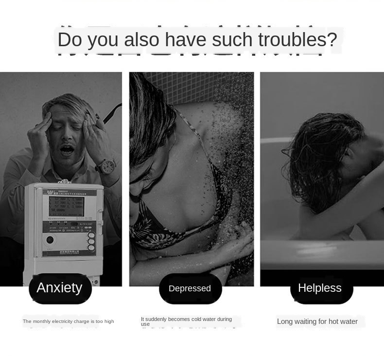 Electric Water Heater Instant Immersion Heater Shower Household Miniture Water Heater Constant Temperature and Quick Heating