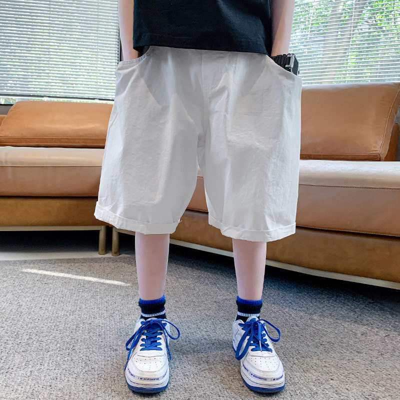 Shorts Pants for Kids Summer Casual Solid Color Boys Beach Sport Shorts for Teenage Short Sweatpants Clothes 5 7 9 11 13 14Years