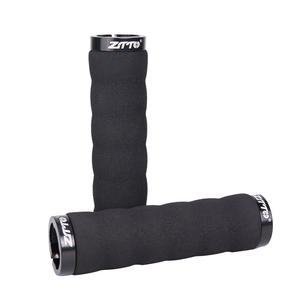 Manopole manubrio ZTTO Mountain Bike manico in spugna in lega di alluminio per bicicletta con parti di bloccaggio: AG30-Black