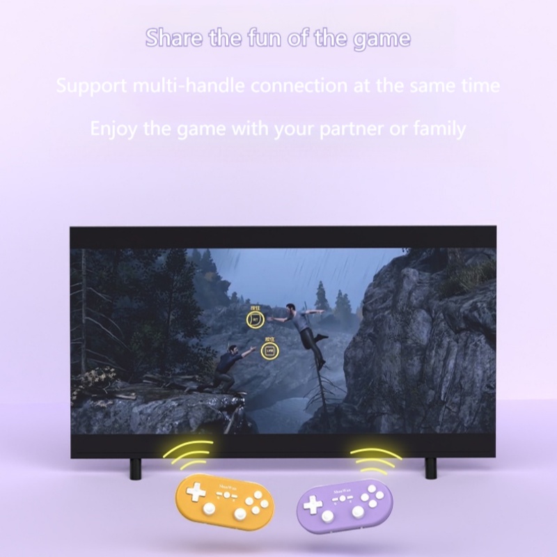 ShanWan-Mini manette de jeu sans fil Bluetooth Q37, micro contrôleur de jeu, Hall, double bascule, convient pour Android, IOS, PC, , 2025