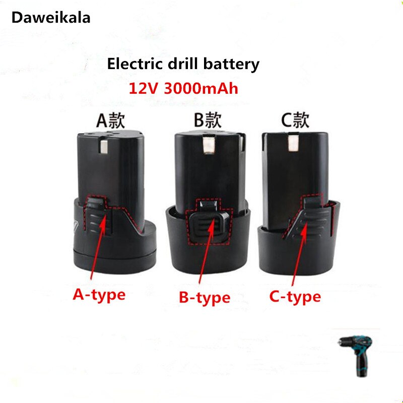 25v 21v 16.8v 12v 18650 lithium li-ion batteri til trådløs skruetrækker elektrisk boremaskine batteri værktøj oplader batteri 3.7v