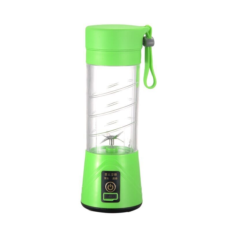 400ml 6 Blades Portable Blender USB Mixer Electric Juicer Machine Smoothie Blender Mini Food Processor Fruit Blender Juicing Cup: green