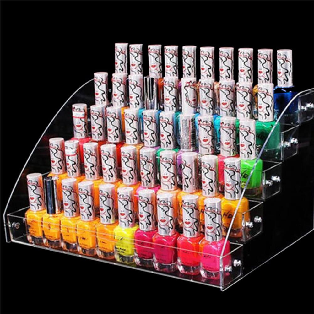 2/3/4/5/6/7- laags nagellak display rek nagellak display plank lippenstift display standaard make-up opslag organiseren