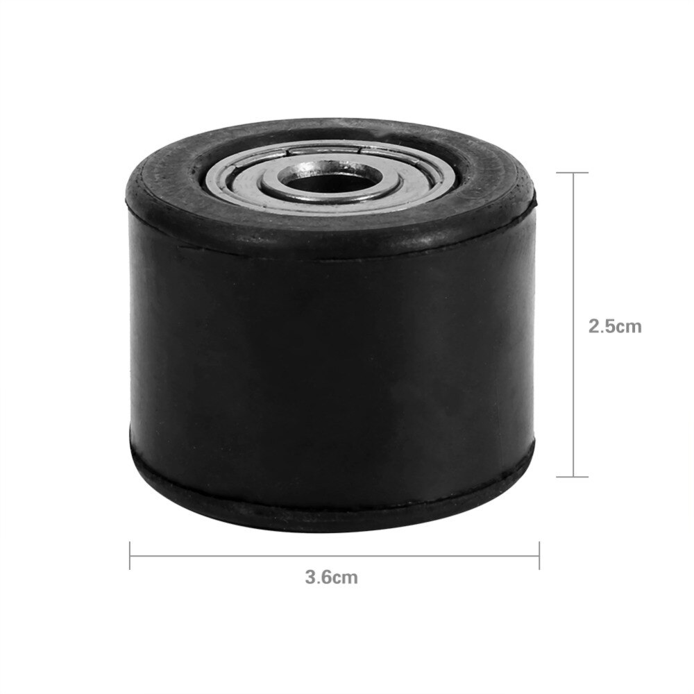 Rullino Tendicatena Regolabile 8mm - Guida Tenditore Per Pit Dirt Bike ATV Bianco/Rosso