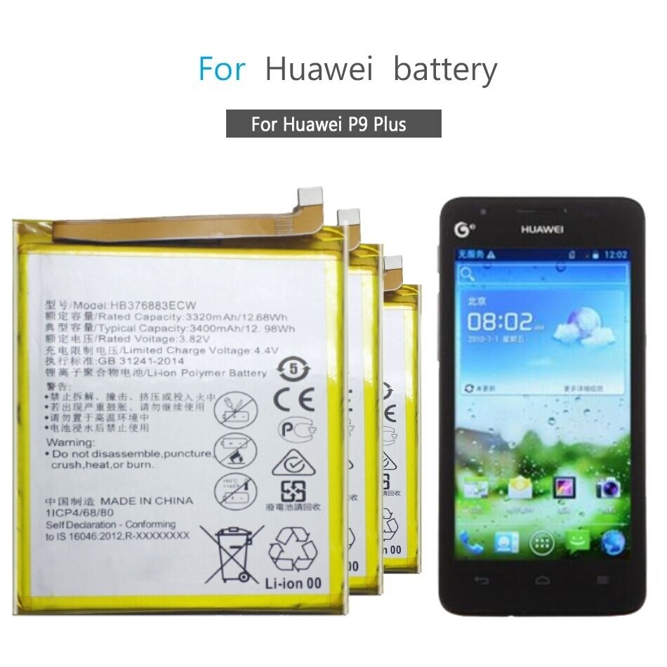 Bateria Para Huawei P9 Plus Vie-L09, Mpn Original Hb376883Ecw