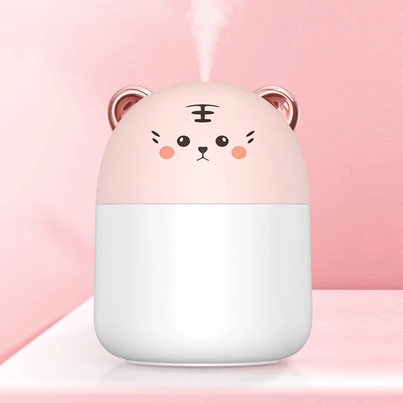 Niedlichen Haustier Luftbe feuchter Mini Büro Schreibtisch-Klimaanlage Raum Luft befeuchtung USB kleinen Haushalt schweren Nebel sprühen: Rosa