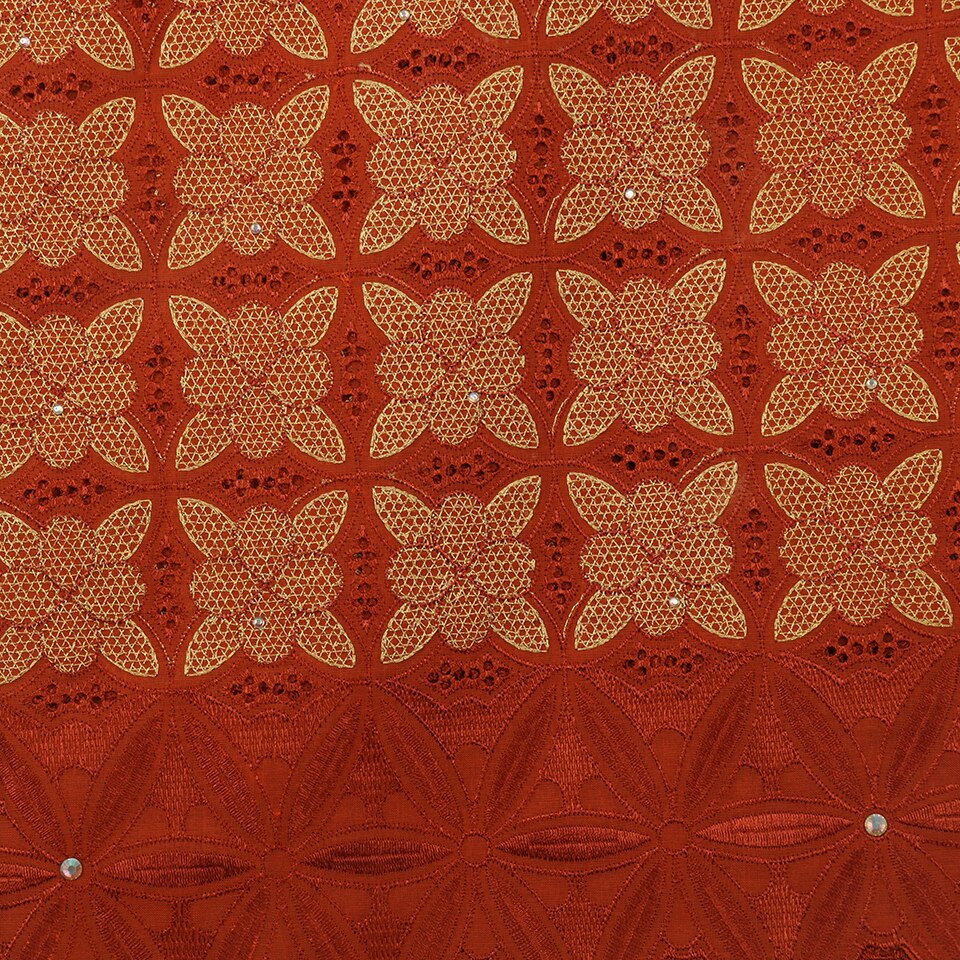 African embroidered lace fabric Korean lace