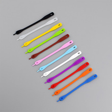 12 stücke Lebensmittel Klasse Silikon markieren Lange Streifen Becher Schild Glas Marker Für Bar Party Wein Etiketten Gläser Trinken Schild einstellen