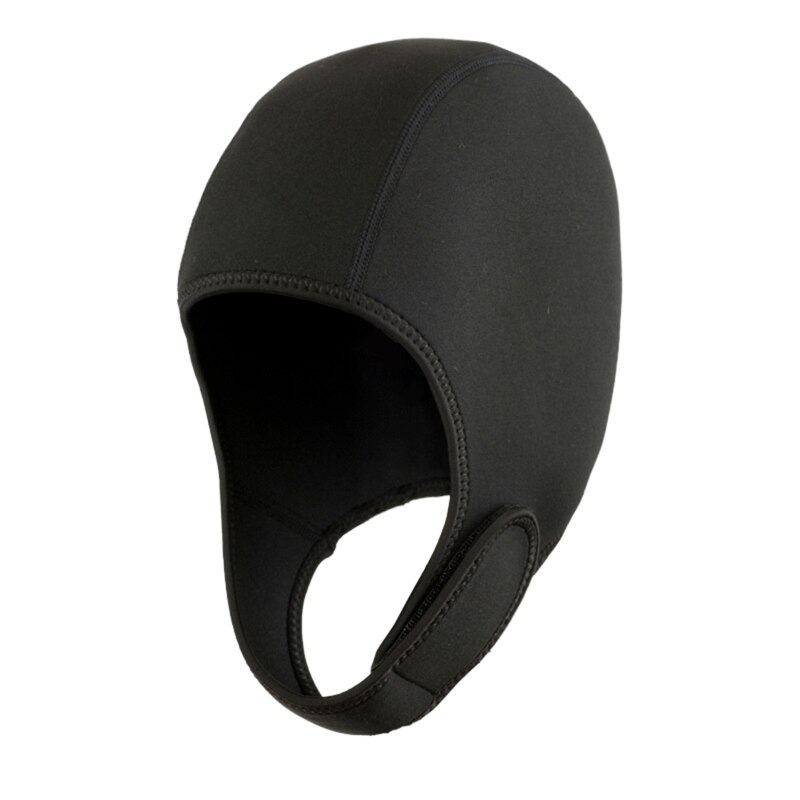 Bonnet de plongée en néoprène, en tissu , résistant au froid, couvre la tête, pour l'hiver: black