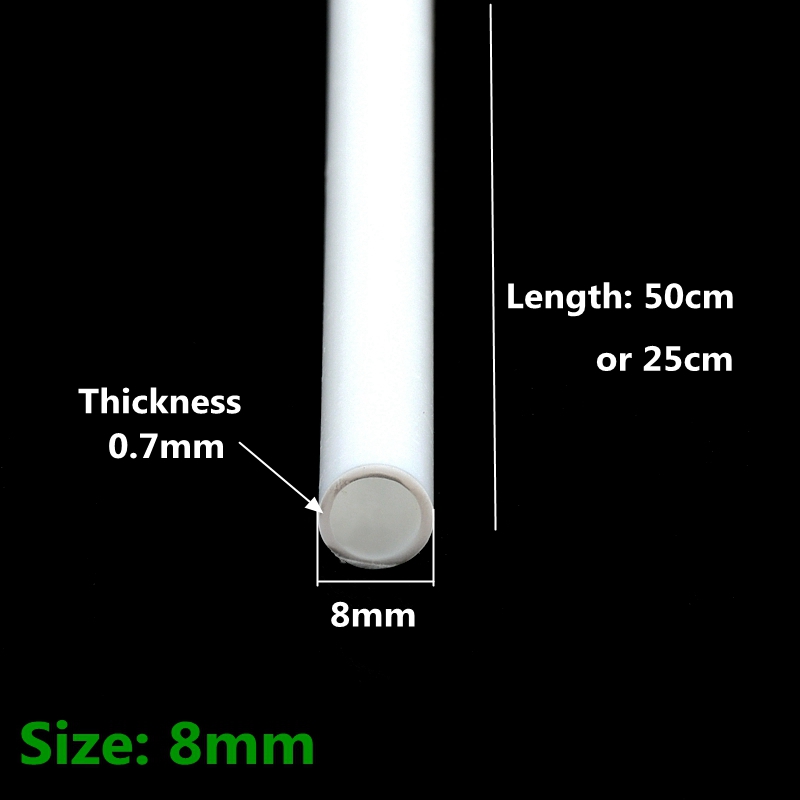 Tubo redondo ABS, tubo hueco de plástico de diámetro 2mm/3mm/4mm/5mm/6mm/8mm/10mm/12mm, Material de mesa de arena hecho a mano, modelo de construcción