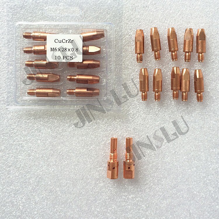 Binzel – support de pointe BW MB25 Style 25AK, 22 pièces, 142.0001, 0.8, 0.9, 1.0, 1.2mm, pour torche de soudage Mig Mag