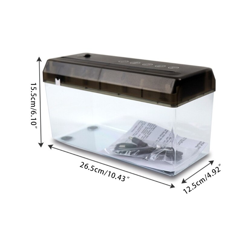 USB Electric Dual-Use Mini Paper Shredder Small A4 Bill Letter Document Invoice