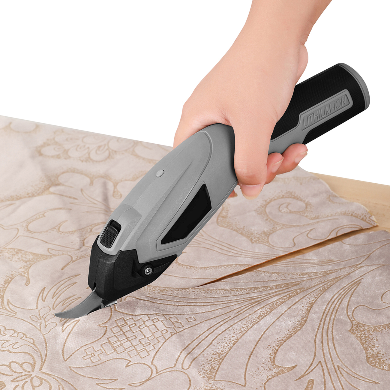 Ciseaux électriques pour la couture de tissu, cuir, tissu, papier, sans fil, à main, Double tête, outil de coupe électrique multifonctionnel