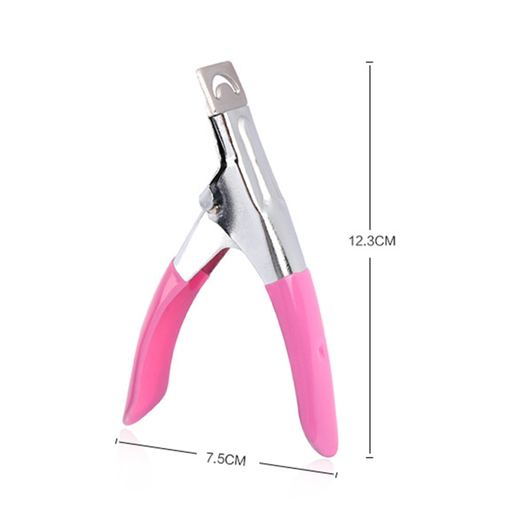 Nail Art Clipper Cutter UV Gel False Nail Tips Edge Cutters Stainless Steel U One Word Clippers Manicure Tool TSLM2