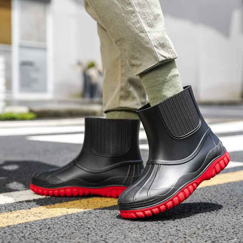 Chaussures hautes en Pvc pour hommes, imperméables, confortables, 2022