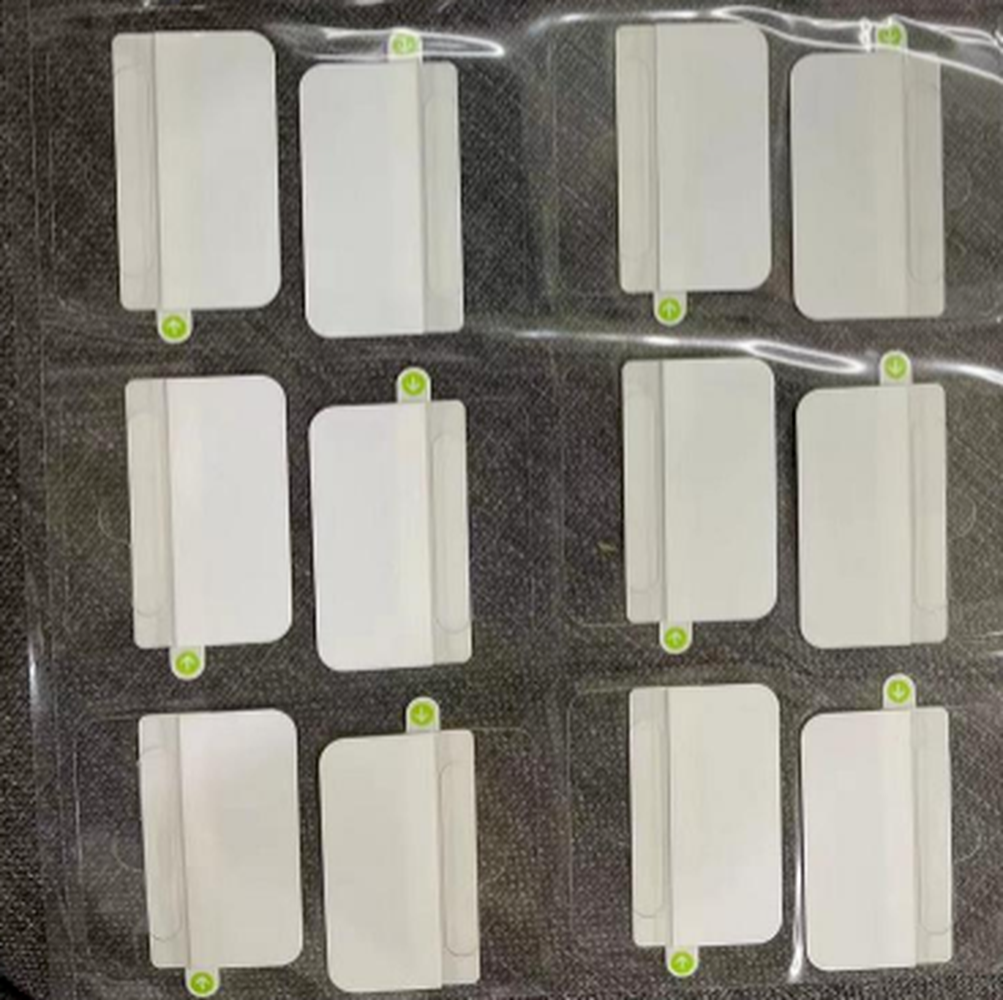 Gancio appendiabiti sigillo confezione foglio di plastica pellicola di fabbrica per accessori Apple iphone ipad airpods caricabatterie cavo scatola di apertura adesivo