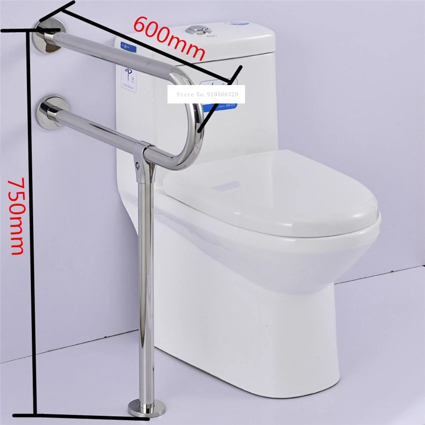 KT32-88 Washroom Grab Bar Barrière Gratis Rvs Leuning Anti-Slip Badkamer Wc Leuning Voor Oude Gehandicapten