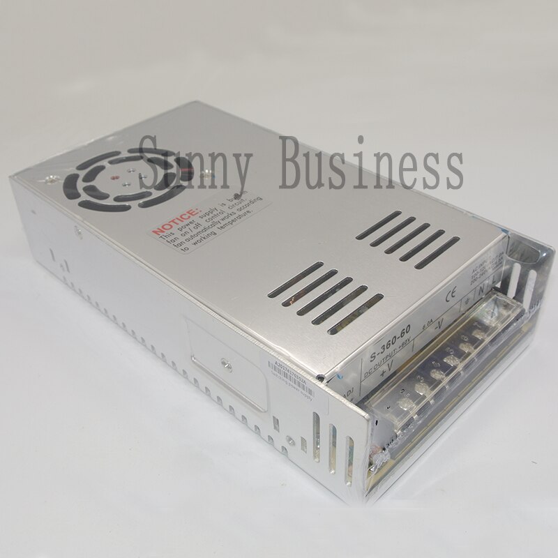 S -360-60 ac 100v-240v tot  dc 60v 6.0a 360w spanningstransformator schakelaar voeding voor led strip licht