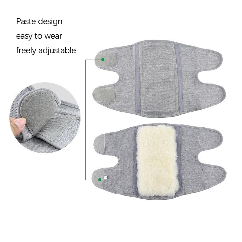 Équipement de protection du genou en laine, et épais, Anti-vent froid, équipement d'équitation