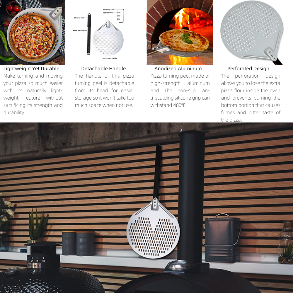 Grote Pizza Schil Schop Oven Paddle Accessoires Voor Pizza Schuif Draaien Schil Keuken Broodbakmachine Bakoven Gadgets Pizza Tool