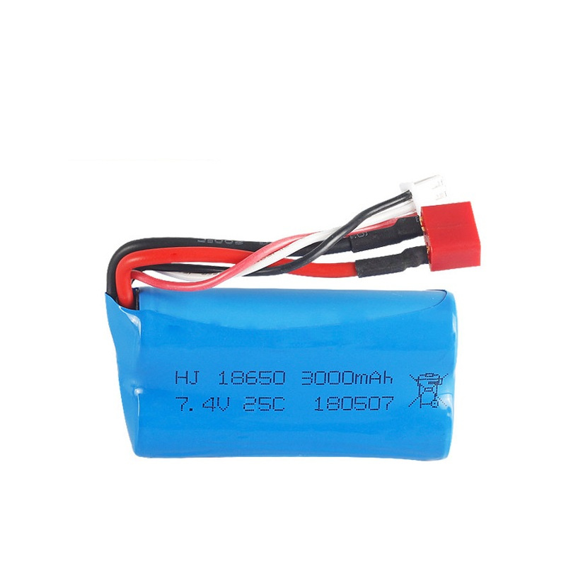 Batterie Pour Wltoys 144001 A959-B A969-B A979-B K929-B 12428 12423 10428 RC Voiture Pièces De Rechange 18650 2S 7.4V 3000mah lipo Batterie