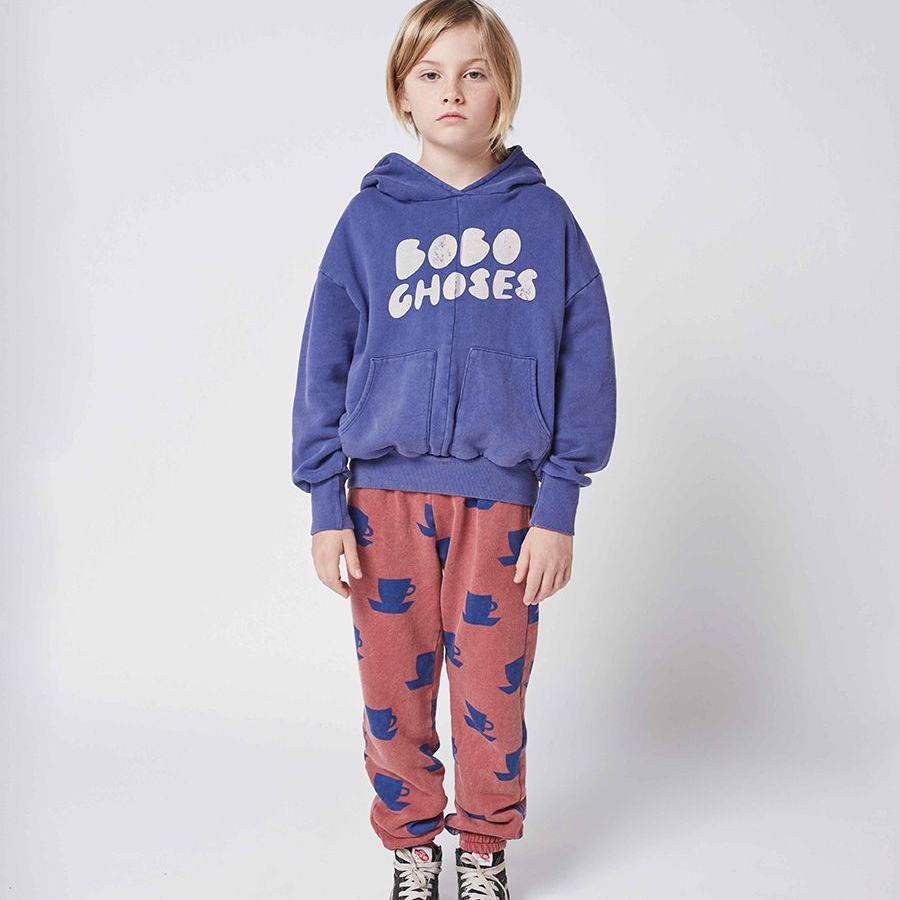 2021 autunno inverno bobo Kids Boy felpa marchio di moda abbigliamento per bambini viola lettera modello felpa con cappuccio per bambina