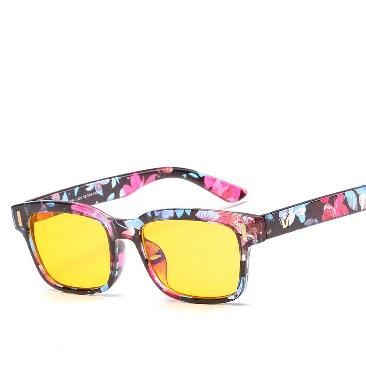 Gafas de ordenador con rayos azules para hombre, lentes de radiación con pantalla, de , para oficina y juegos, con bloqueo UV: flower yellow