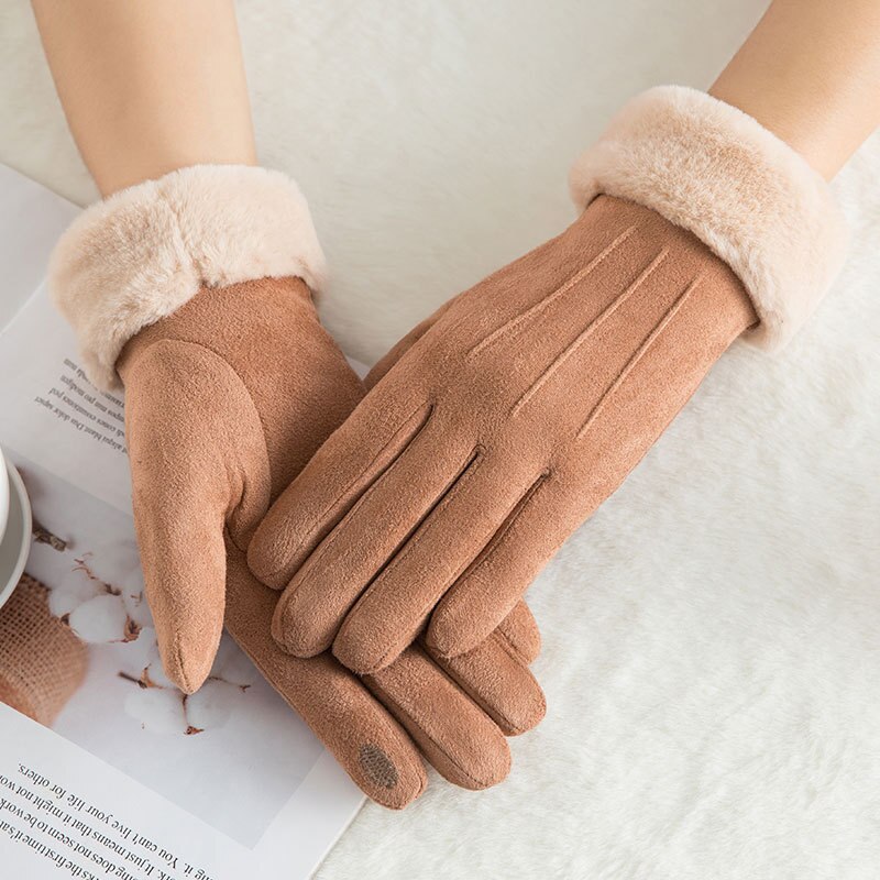 Kvinder vinter varme handsker vanter varme handsker vanter handske: C7