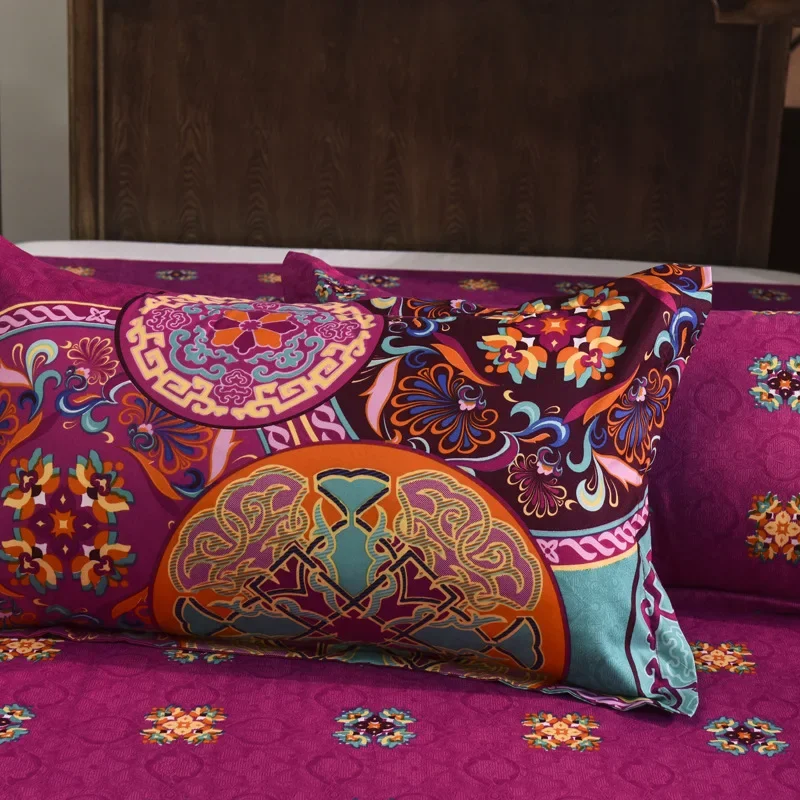 Zestaw pościeli w stylu boho Mandala kwiatowy nadruk poszwa na kołdrę poszewka na poduszkę niemcy pojedyncza podwójna królowa Super król rozmiar 3 szt. Zestawów