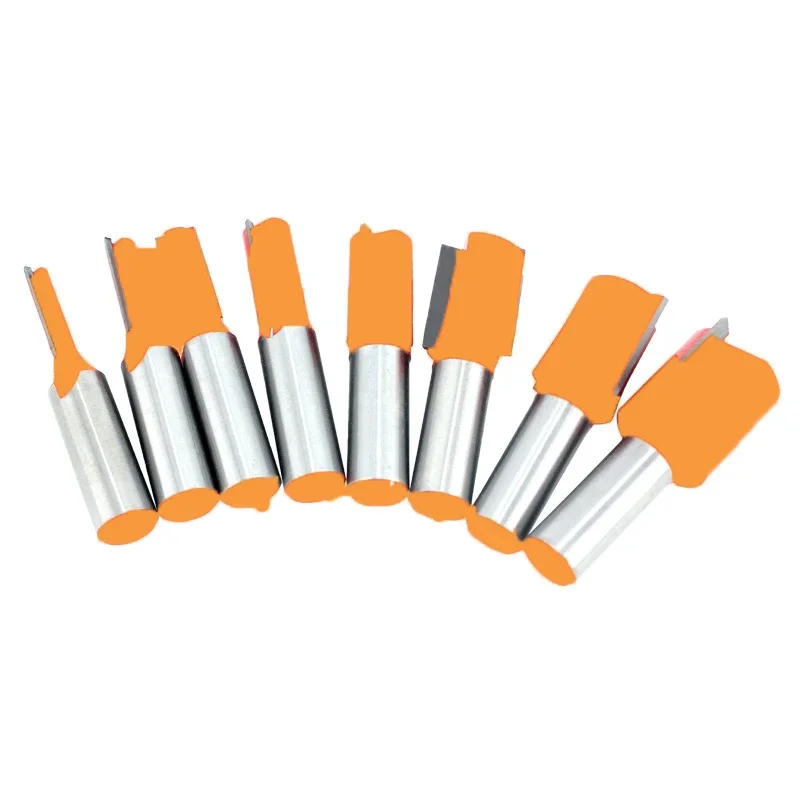 1Pc 1/4 "6.35Mm 1/2" 12.7Mm Schacht Frees Houtsnijwerk Mes Rechte Mes Router Bit carbide Houtbewerking Frees