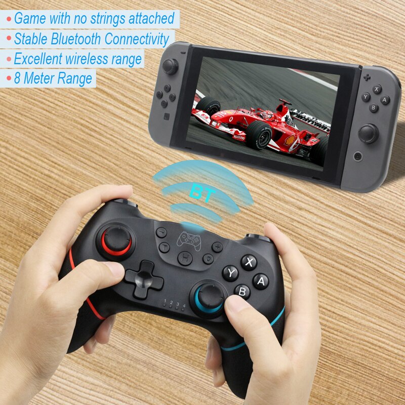 Senza fili di Bluetooth Gamepad Per Nintendo Interruttore Pro NS-Interruttore Pro Controller di Gioco joystick Per Nintend Console con 6 -assi Maniglia