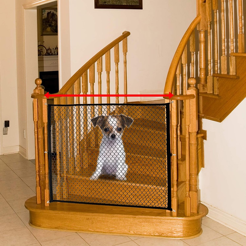 Dog Gate Ingenious Mesh Dog Fence For Indoor and Outdoor Safe Pet Dog gate Safety Enclosure Pet Supplies