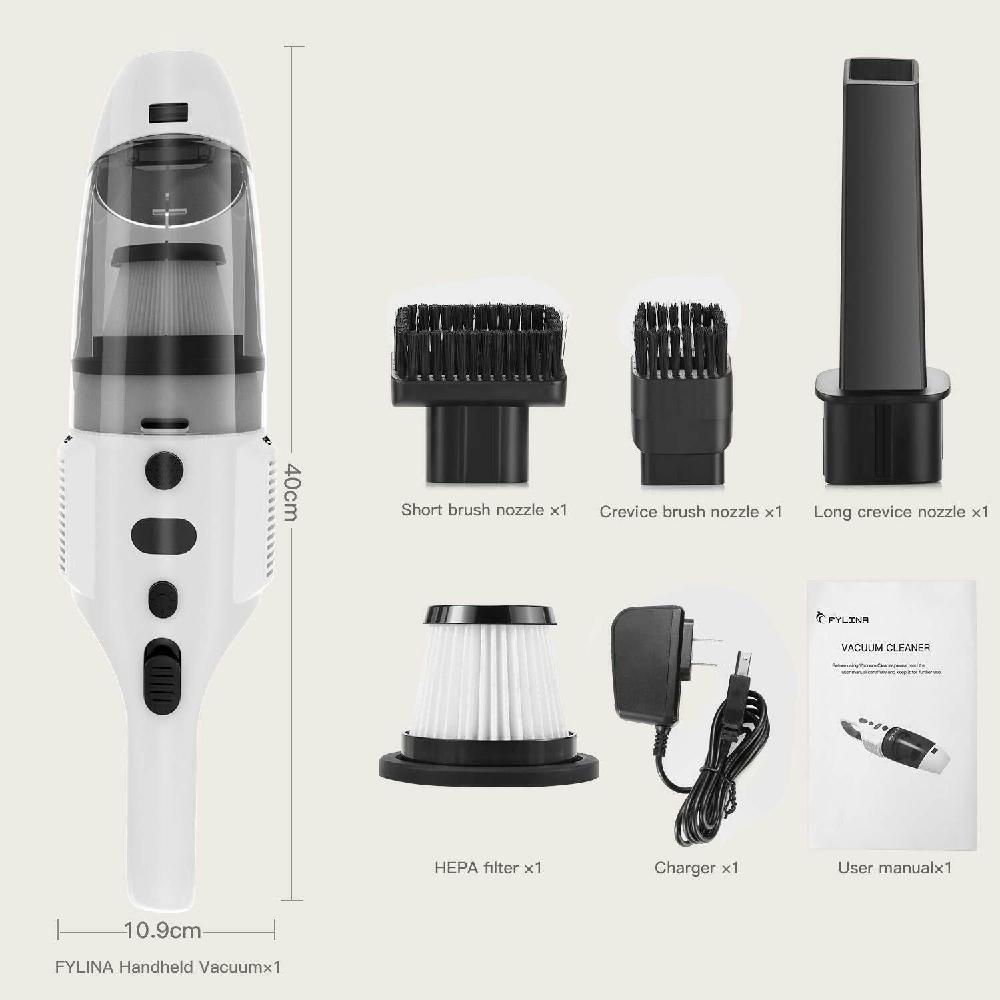 Handheld Vacuum Cleaner Hand Cordless 120W Powerful Suction Rechargeable