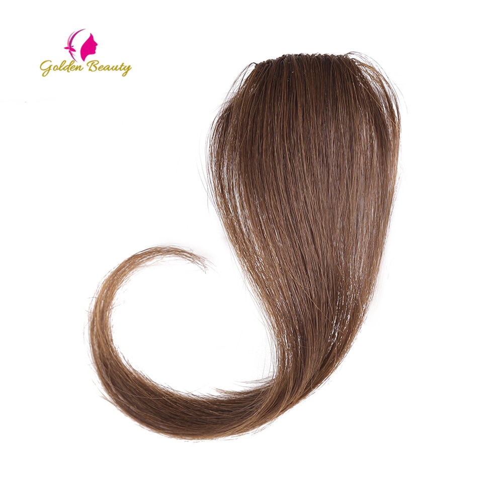 Golden Beauty 4 Kleuren 10-12 inch Lange Midden Deel Pony Clip in Pony Synthetische Haarverlenging voor vrouwen