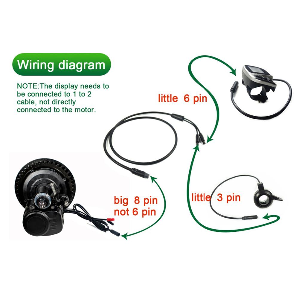 Écran LCD de l'opérateur TSDZ2 VLCD5 VLCD6 XH18 VLCD5, accessoires de vélo électrique TONGSHENG Mid Drive Motor Part