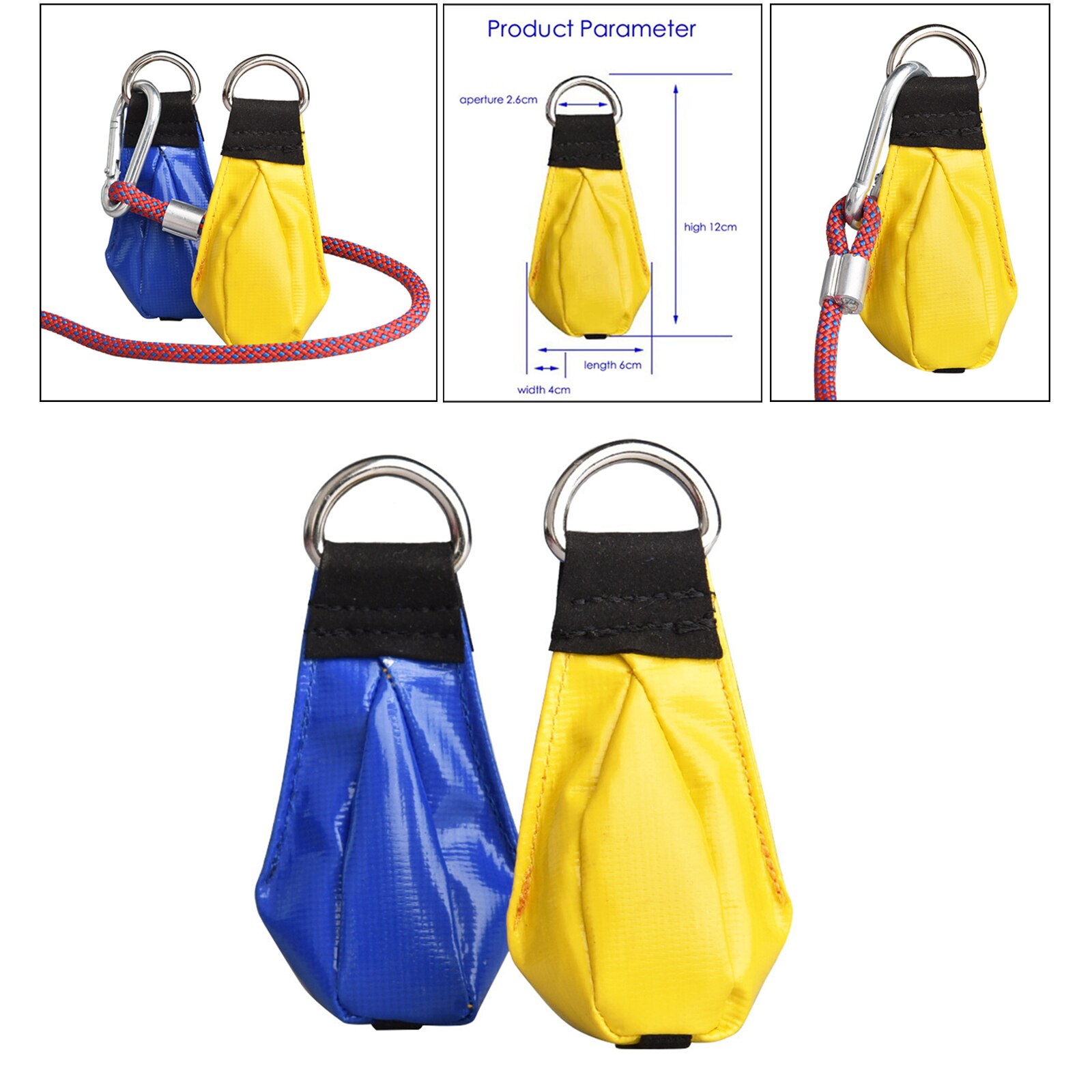 210G Rock Climbing Throw Bag Arborist Tree Rigging Rope Work Weight Bag Tree Climbing Working Mountaineering Gear