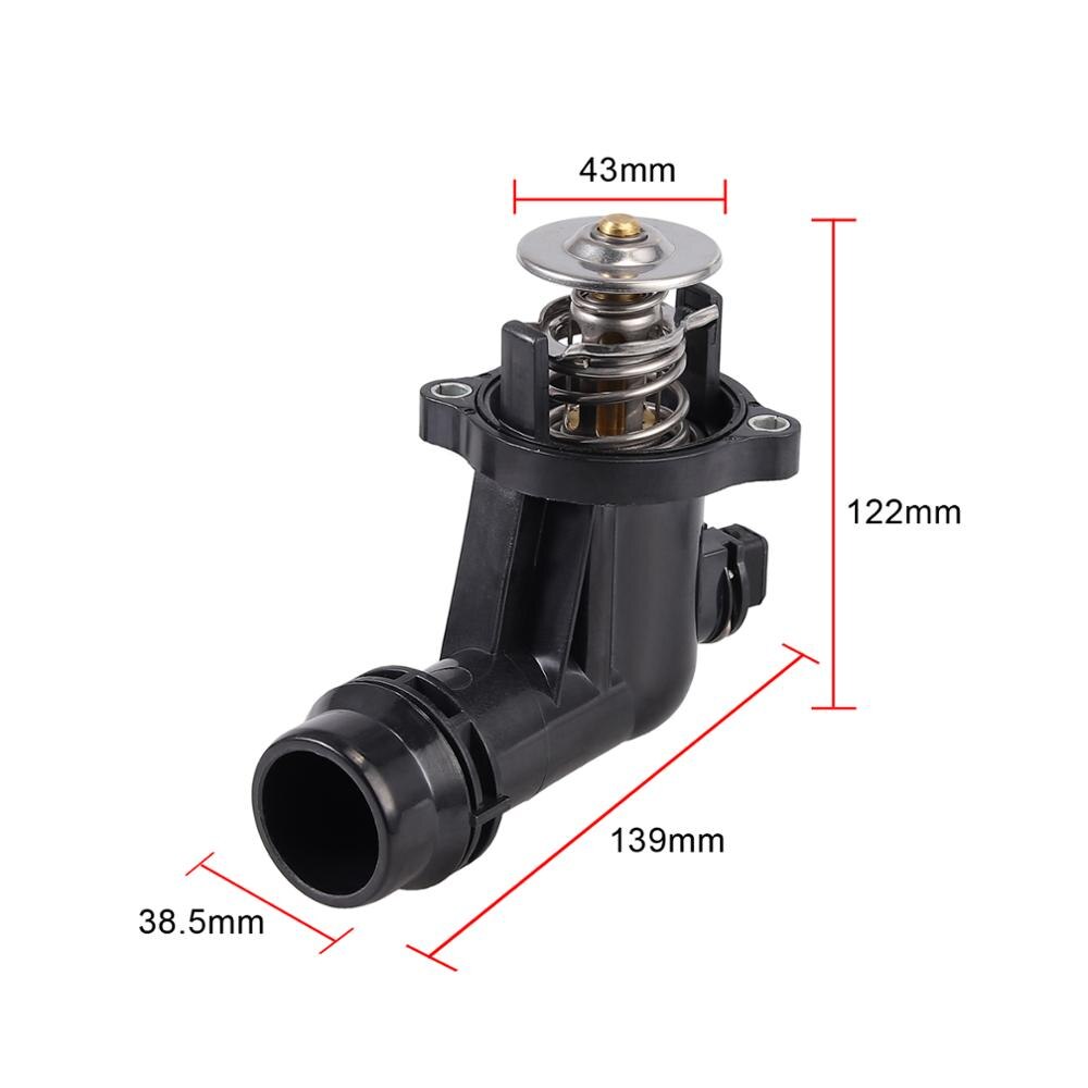 Termostato de salida para BMW 3er E46 318i 5er E60 Z3 E36 11531436042 11531437085 para refrigerante, termostato negro de 12V
