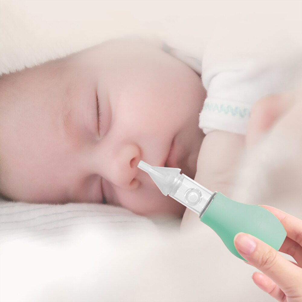 Cofoe Baby Anti Countercurrent Nasal Aspirator Silicone Soft Tip Cleaner Cleaner for Newborn Baby Snot Absorb Baby Care Safety