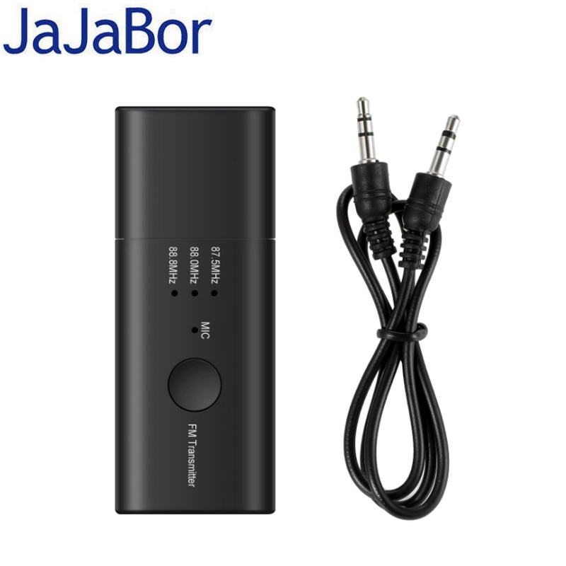 Jajabor Fm-zender Bluetooth 5.0 Car Kit Handsfree Bellen Auto Muziek Aux Draadloze Usb Bluetooth Ontvanger B12