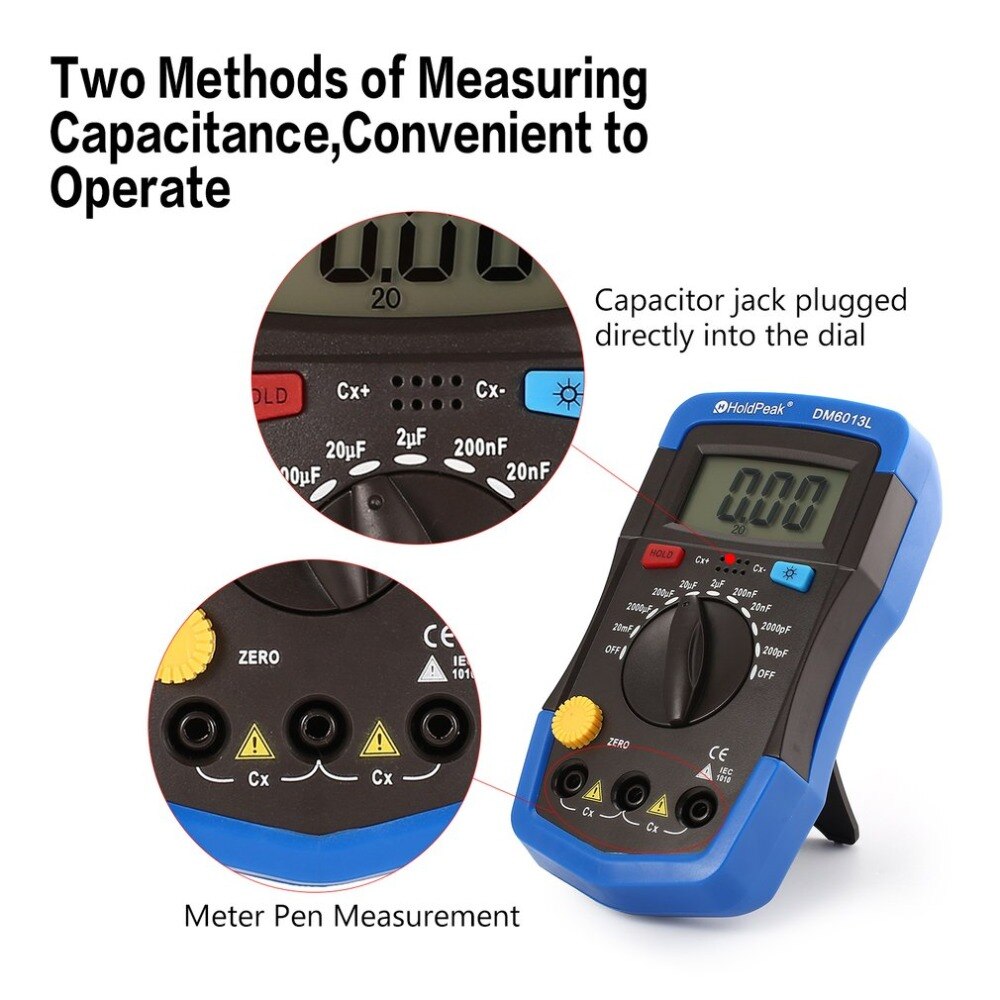 DM6013L Elektronica Capaciteit Meter Eletronicos Esr Elektronische Electronica Super Condensator Tester Capacimetro Digitale Meter