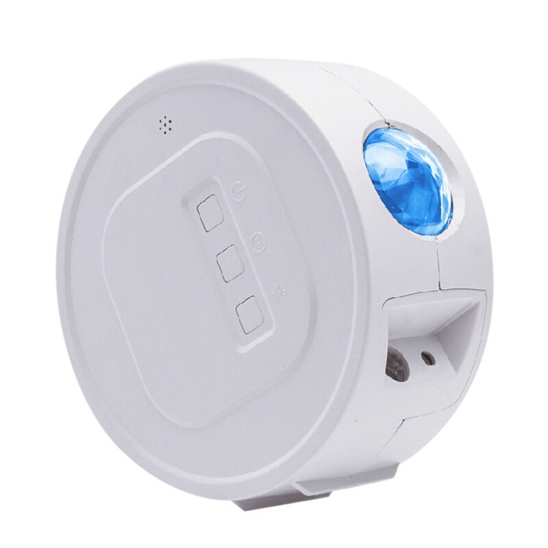 6 Kleuren Licht Sterren Sky Projector Oceaan Zwaaien Led Nebula Cloud Nachtlampje 360 Graden Rotatie Night Lamp Bluetooth Muziek: A