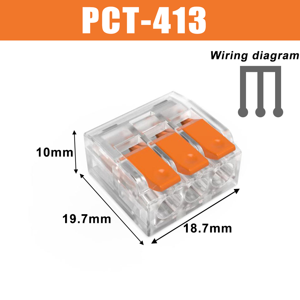 Lever Nuts Splicing Wire Connector Kit Fast Wiring Terminals Insulating Flame Retardant Lamp Cable Electrical Clamp Connectors: Lavender / 10-19Pcs