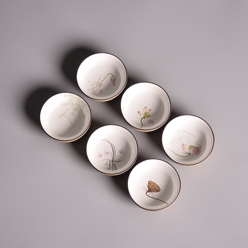 Tangpin keramisk tekopp til puer håndmalte tekopper porselen kinesisk kung fu kopp 45ml