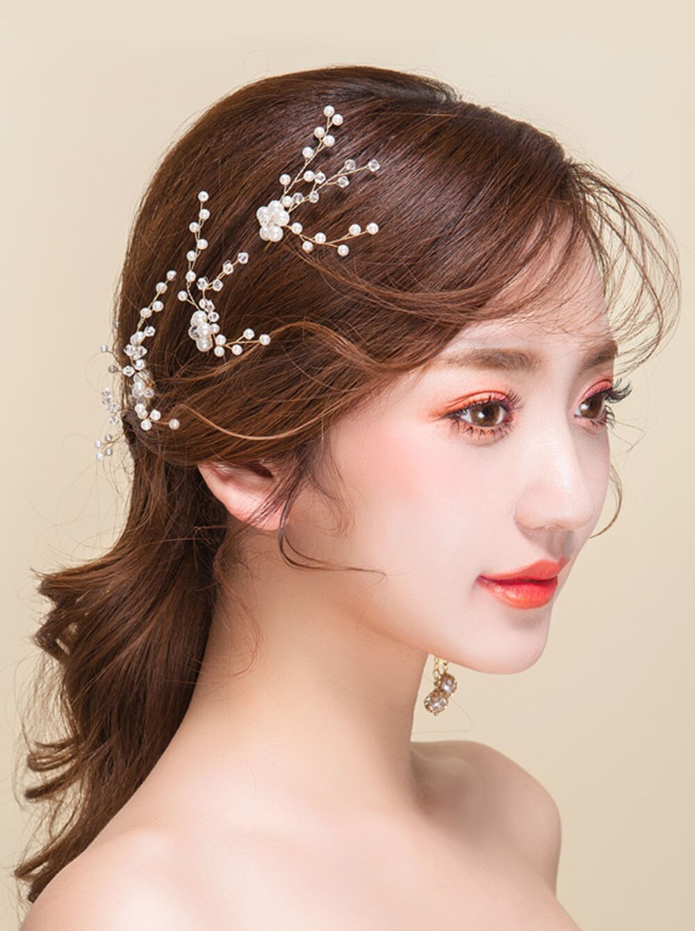 Bridal Crystal Gold Hair Pins Women Crystal Headpiece Wedding Hair Pins Clip Hair Jewelry Wedding Hair Hair Accessories